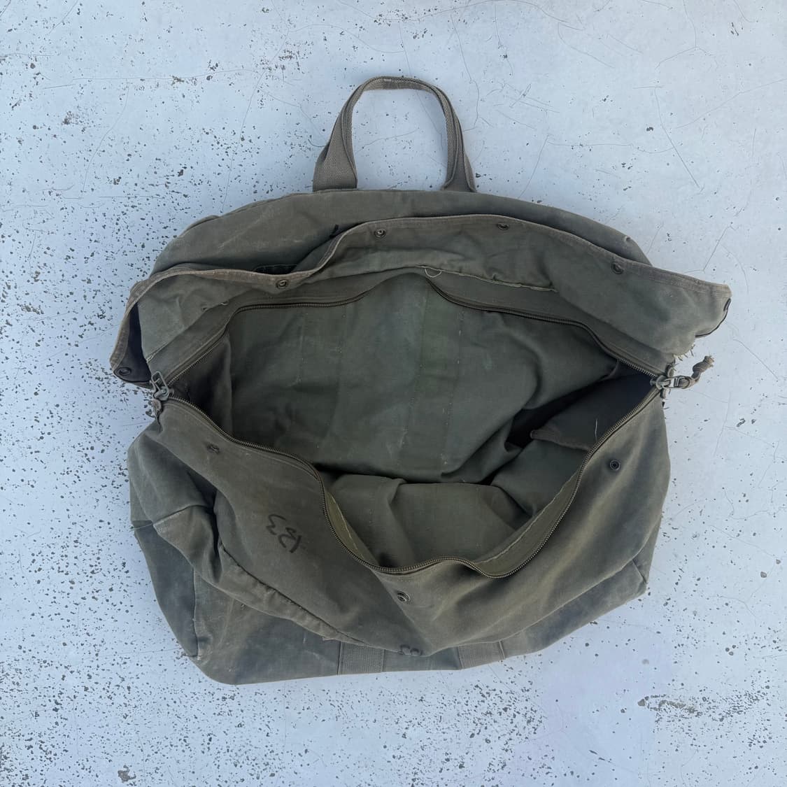 [military] 밀리터리 오리지널 조종사 캔버스 키트백 상품이미지5