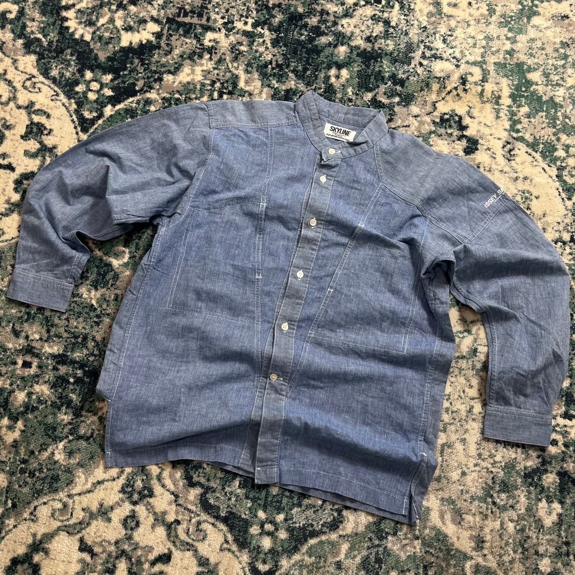 90s Issey miyake 이세이미야케 논카라 아메카지 셔츠 상품이미지1