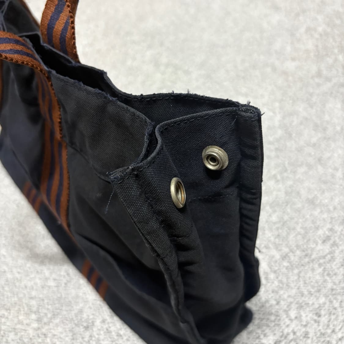에르메스 후루토 캔버스 토트백 네이비/브라운 상품이미지6