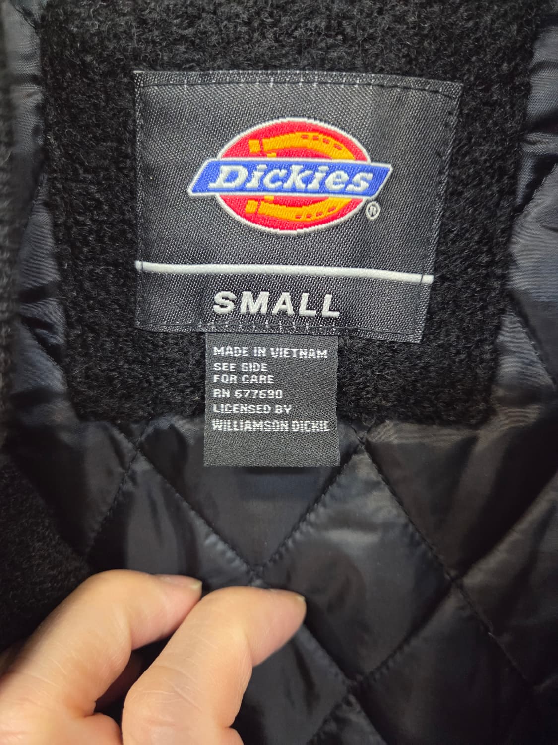 디키즈 셔닐 스펠아웃 로고 울 바시티자켓 s 상품이미지3