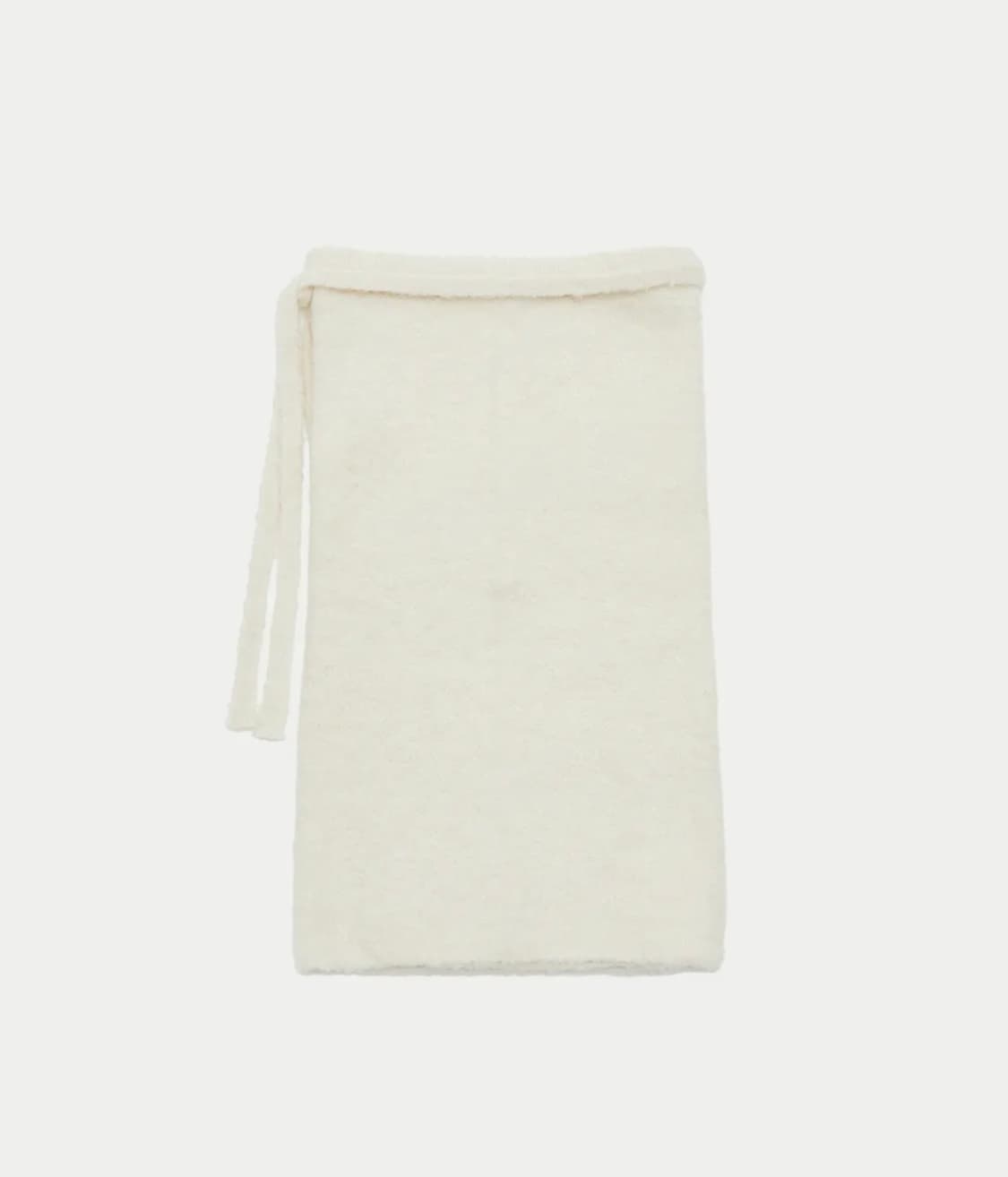 아모멘토 MIX BOUCLE WRAP SKIRT_IVORY 상품이미지1