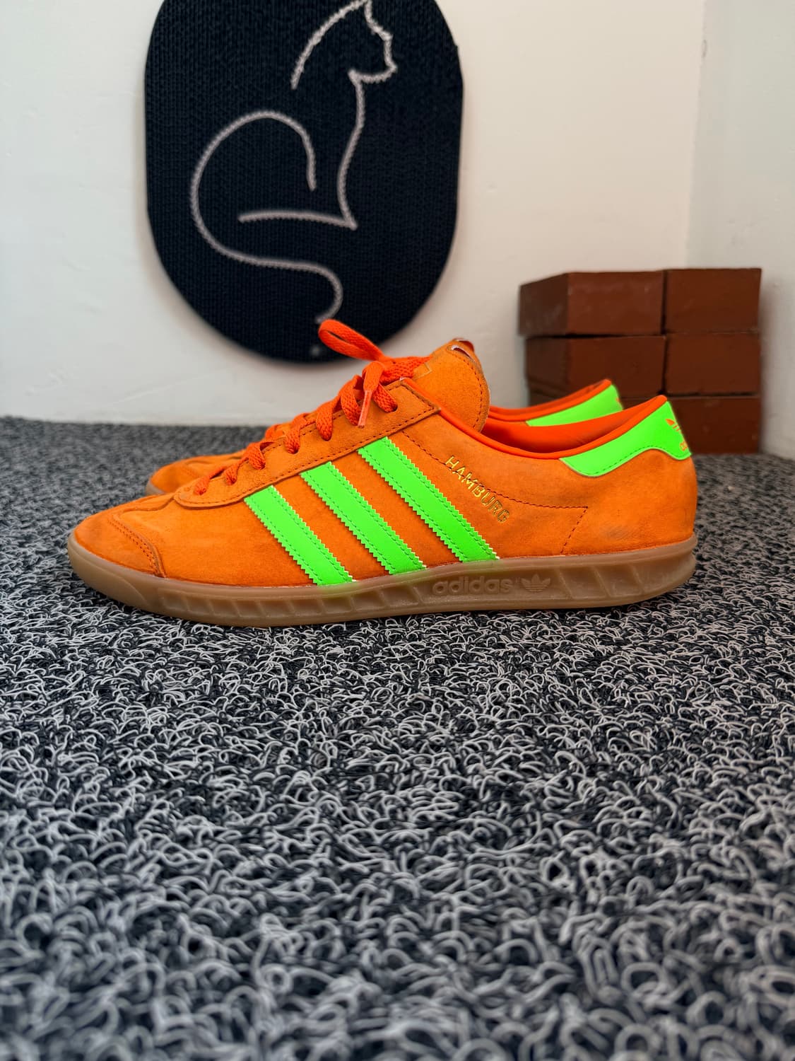 아디다스 함부르크 오렌지/네온 그린 상품이미지1