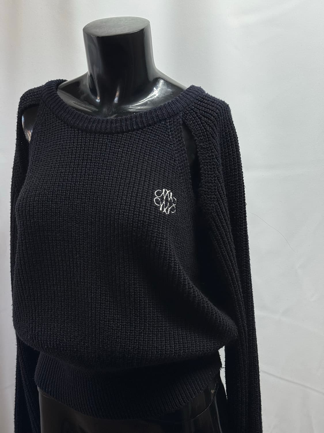 nick nicole / 리브드 컷 아웃 니트 상품이미지2