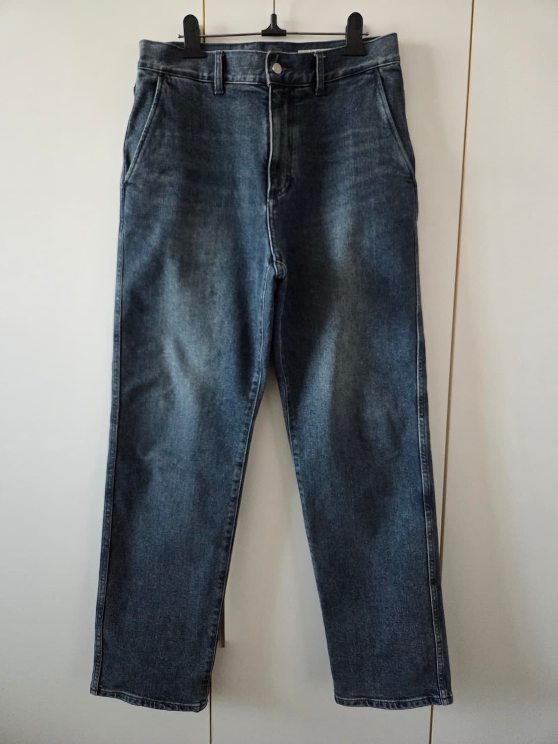 (1) 포터리  원워시드 컴포트 데님 딥블루 1사이즈 상품이미지3