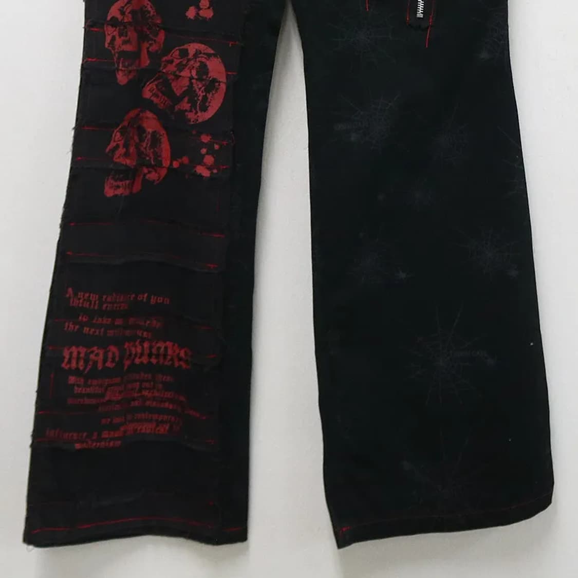 매드펑크 펑크 디테일 부츠컷 팬츠 60594 상품이미지4