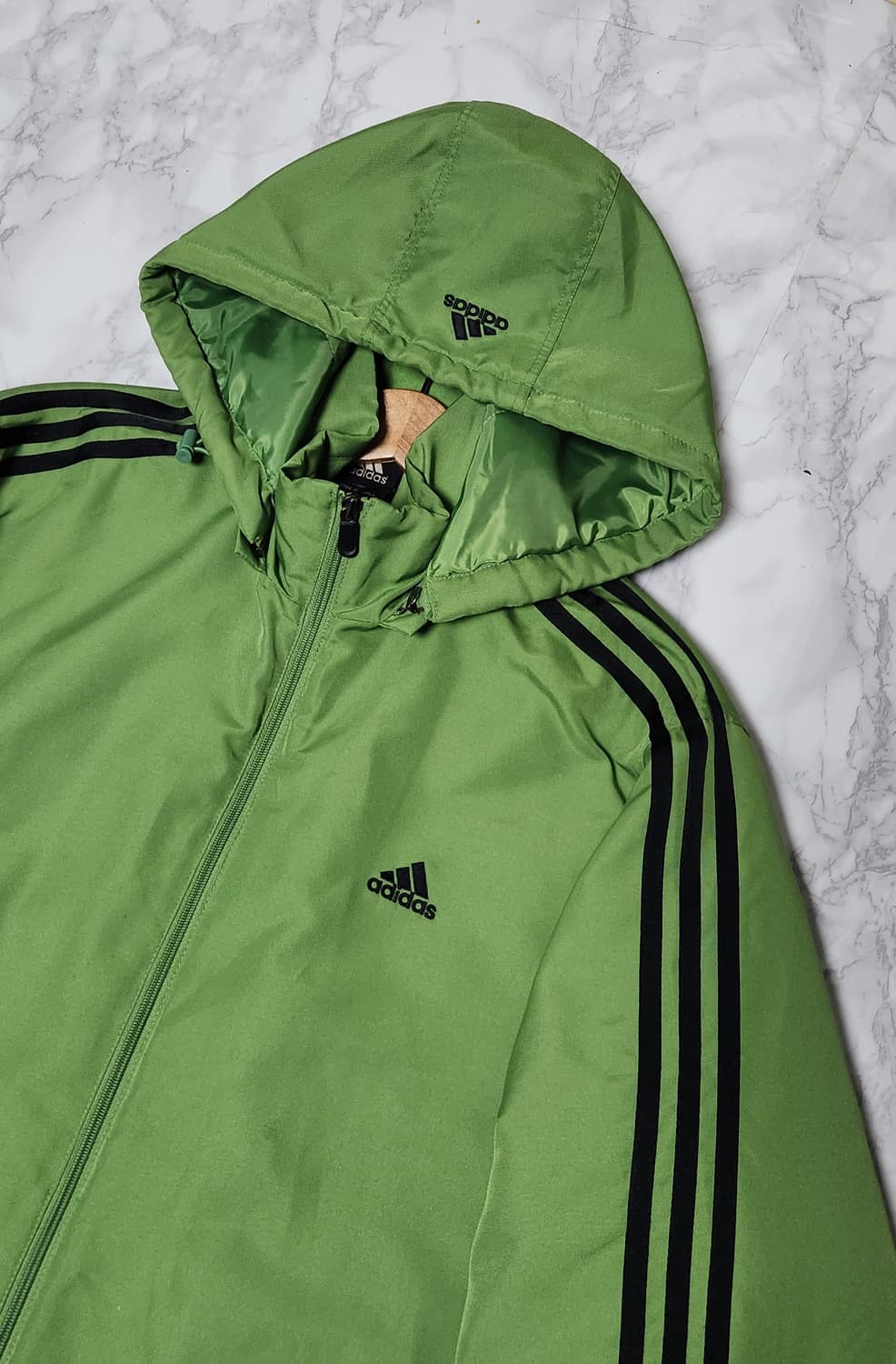 아디다스 삼선 연두콩 바람막이 후드 점퍼 자켓 상품이미지3