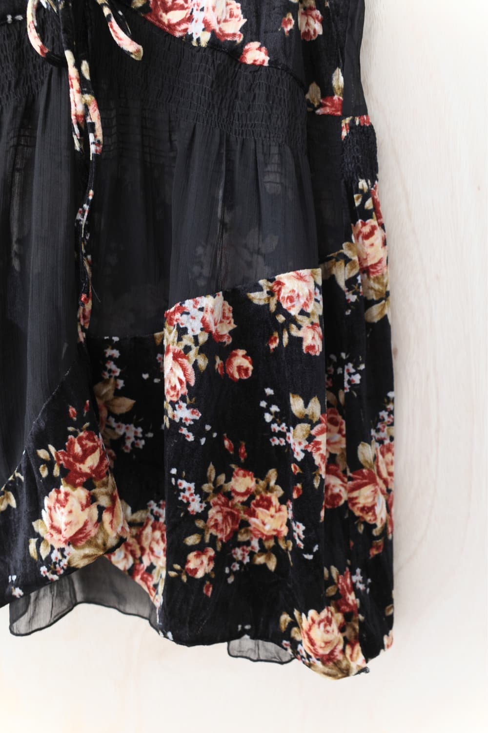 see-through flower sleeveless 상품이미지3