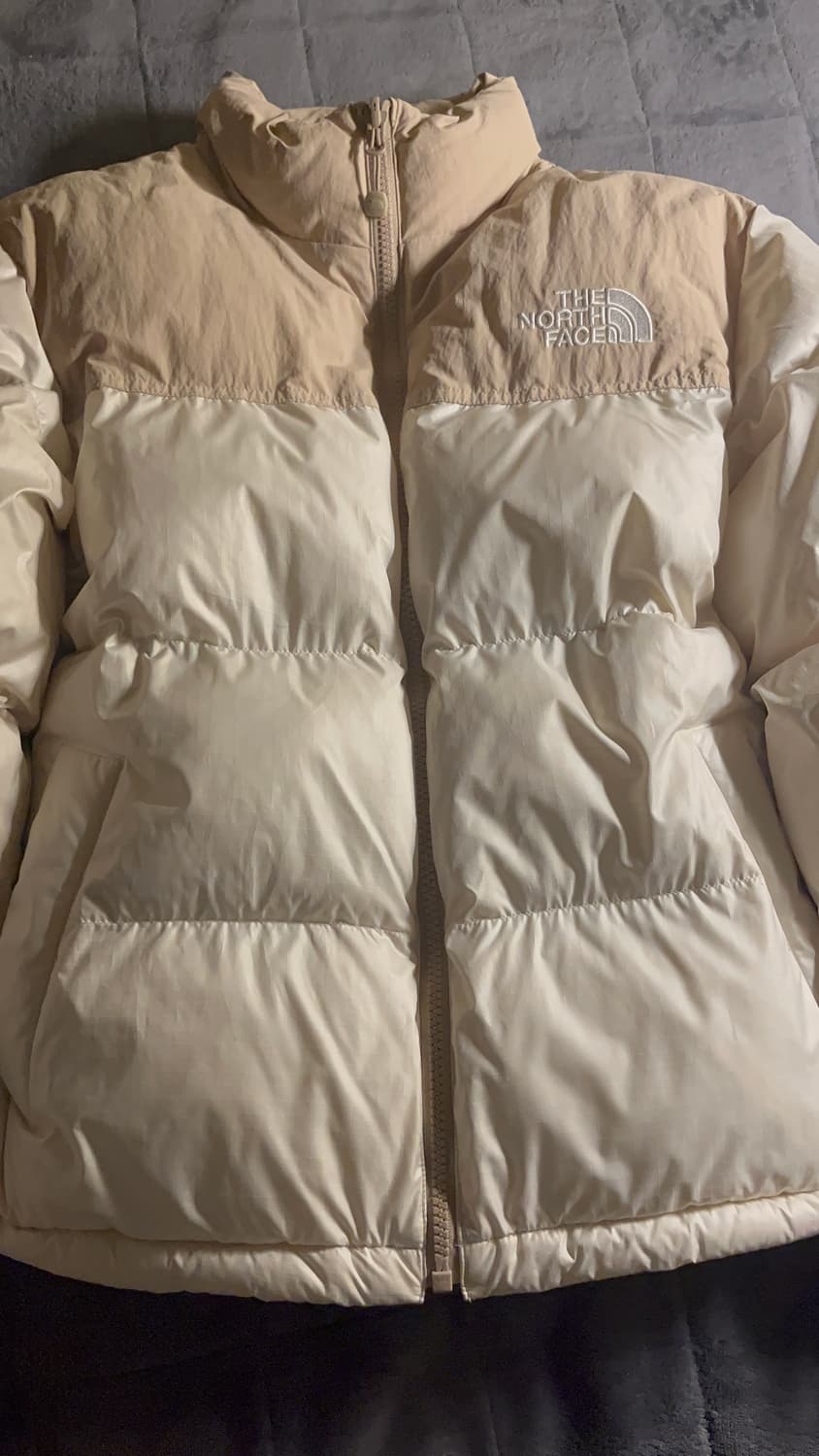 노스페이스 숏패딩 아이보리 상품이미지1