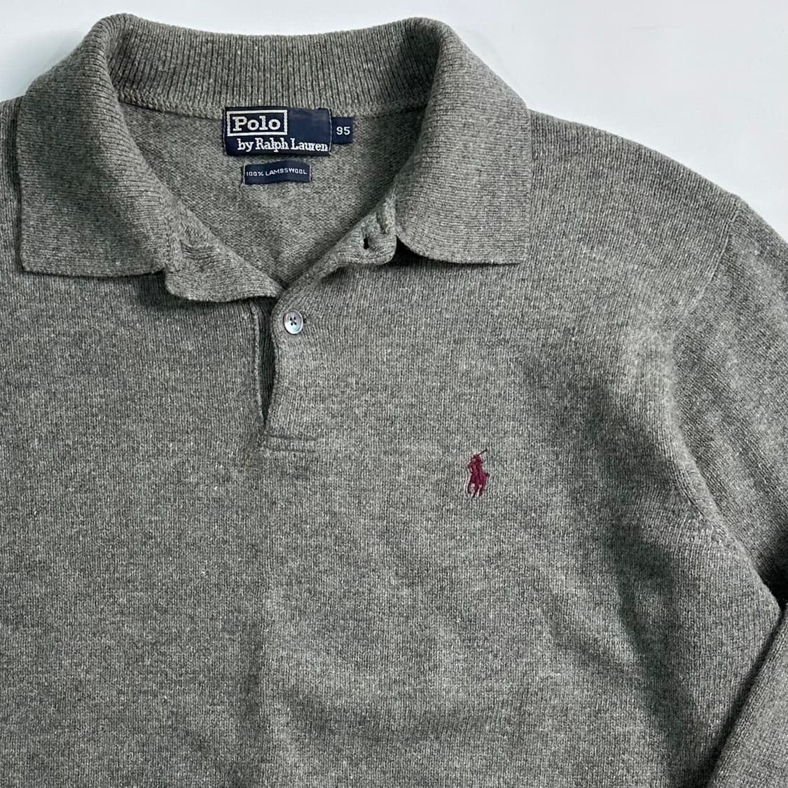 폴로 랄프로렌 그레이 울 카라 니트  상품이미지3
