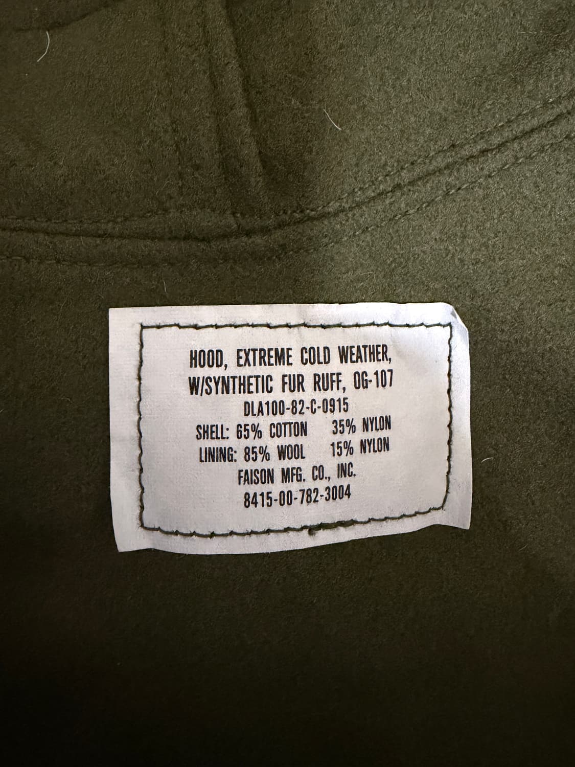 M65 피시테일 후드 NOS 상품이미지3