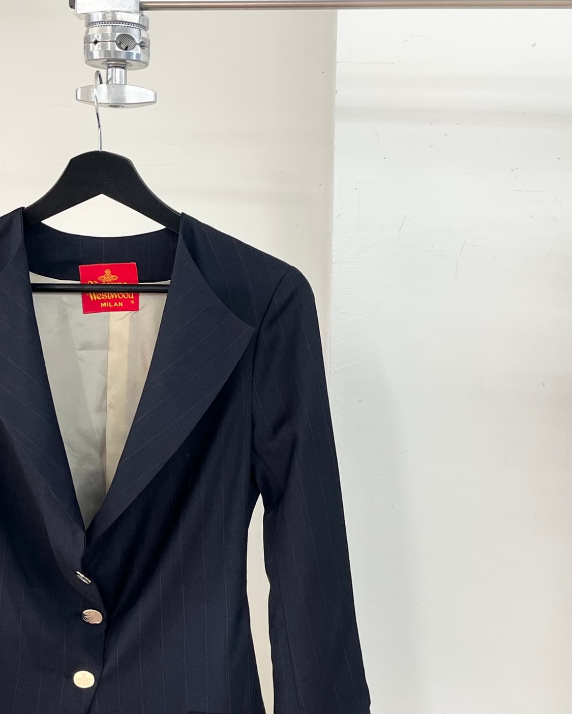 비비안 웨스트우드 네이비 레드핀스트라이프 자켓 상품이미지4