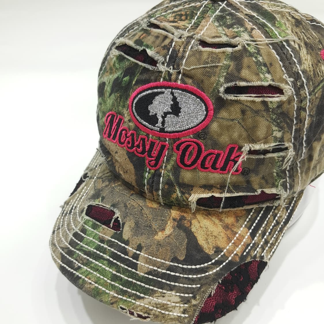 Mossy Oak 카모 디스트레스드 볼캡 P1579 상품이미지1