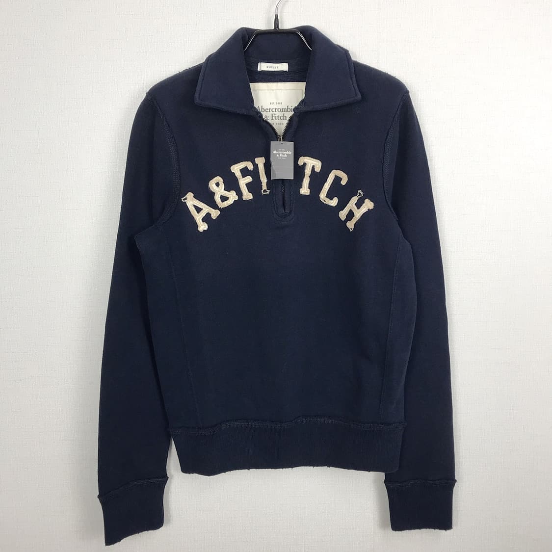 아베크롬비 반집업 맨투맨 티셔츠 새상품 남성S 상품이미지2