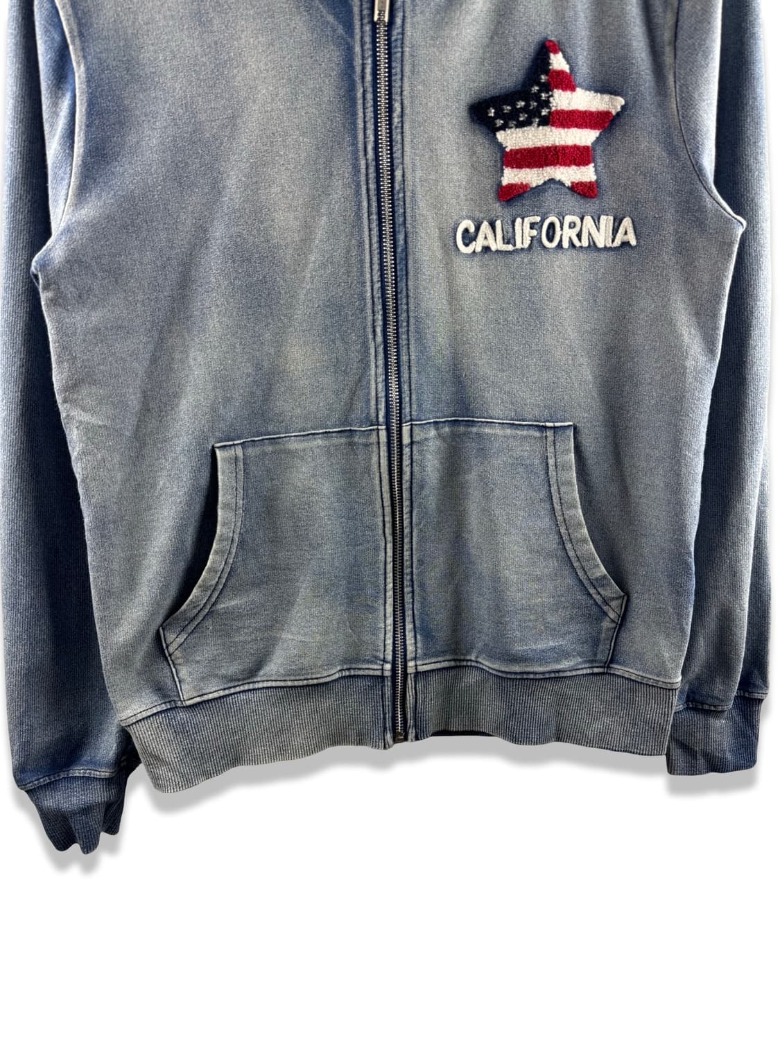 JPN 스타패치 성조기 워싱 후드집업2526 상품이미지4