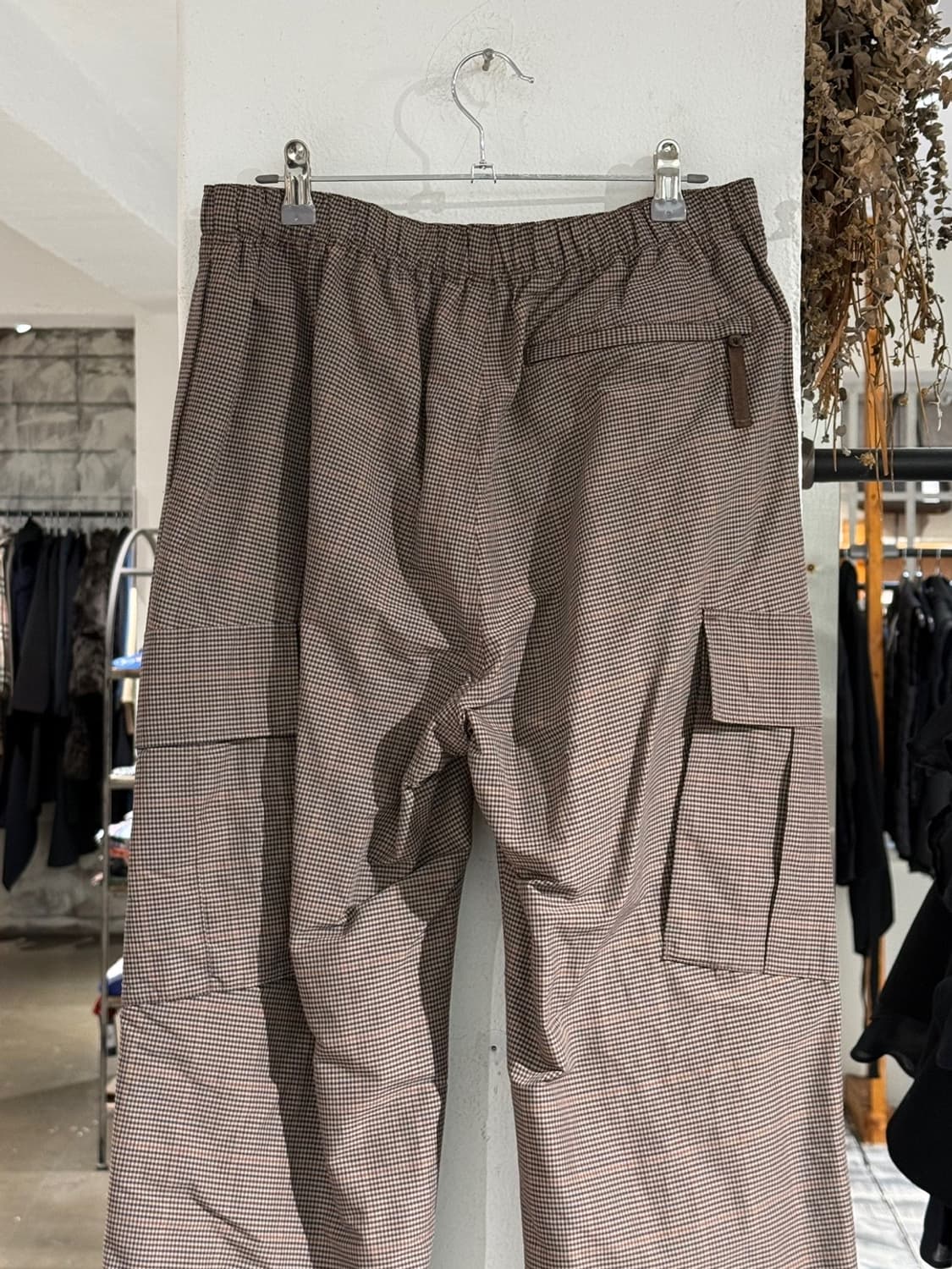 언더커버 브라운 체크 카고 조거 팬츠 상품이미지5