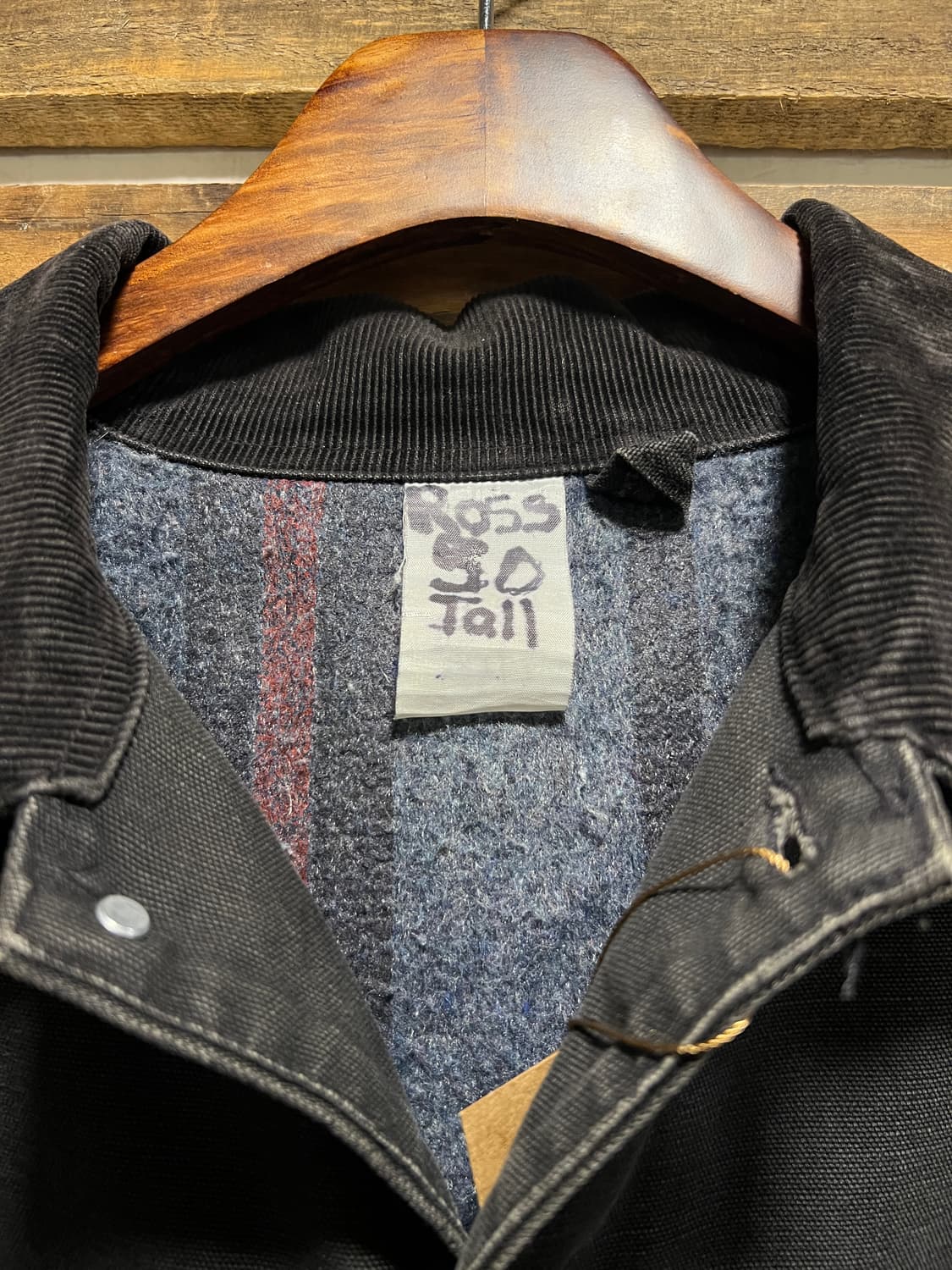 [2XL]칼하트 USA C02 빈티지 워싱 블랙 초어 자켓 상품이미지2