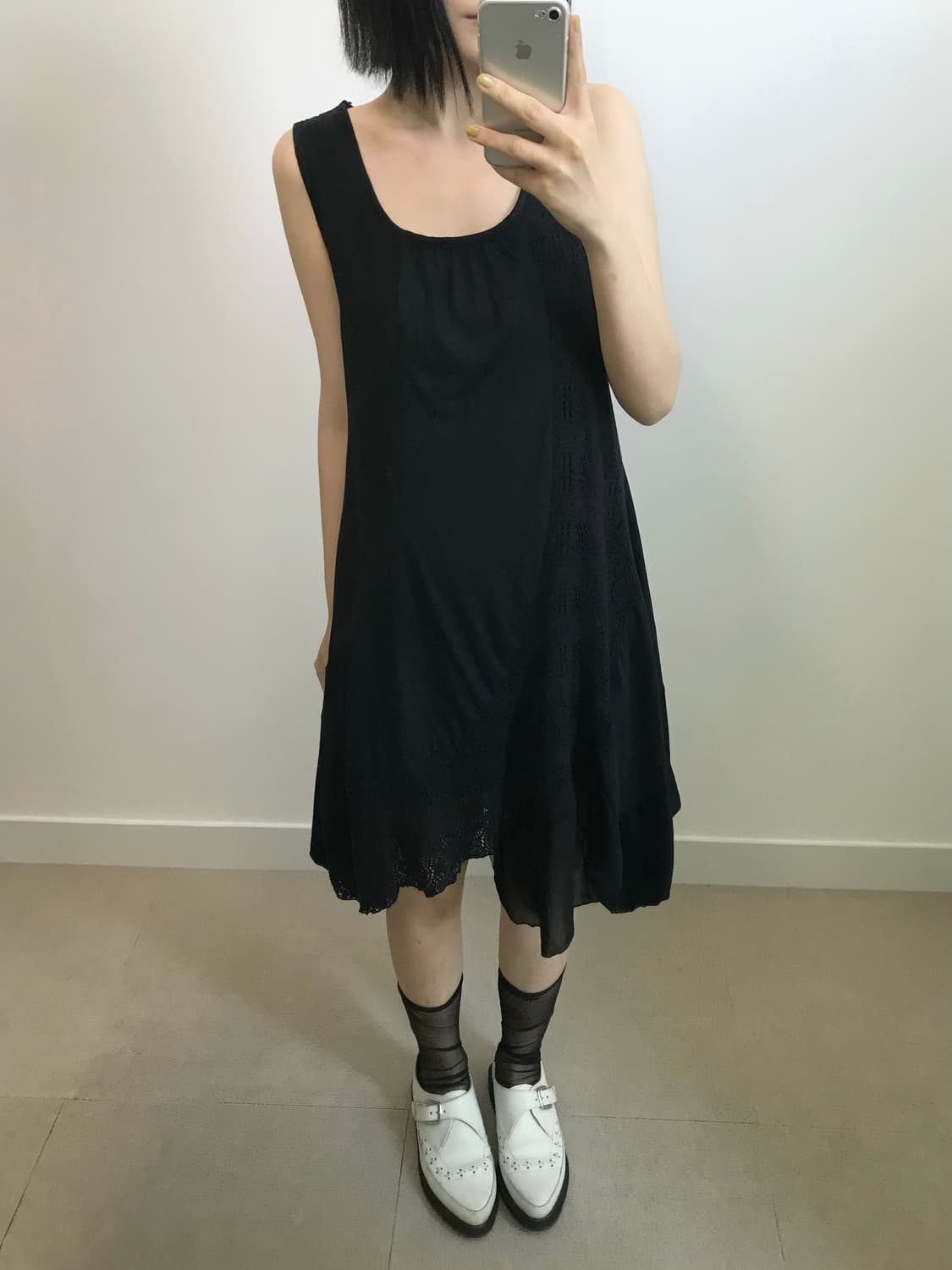 빈티지 콤보 원피스 상품이미지1