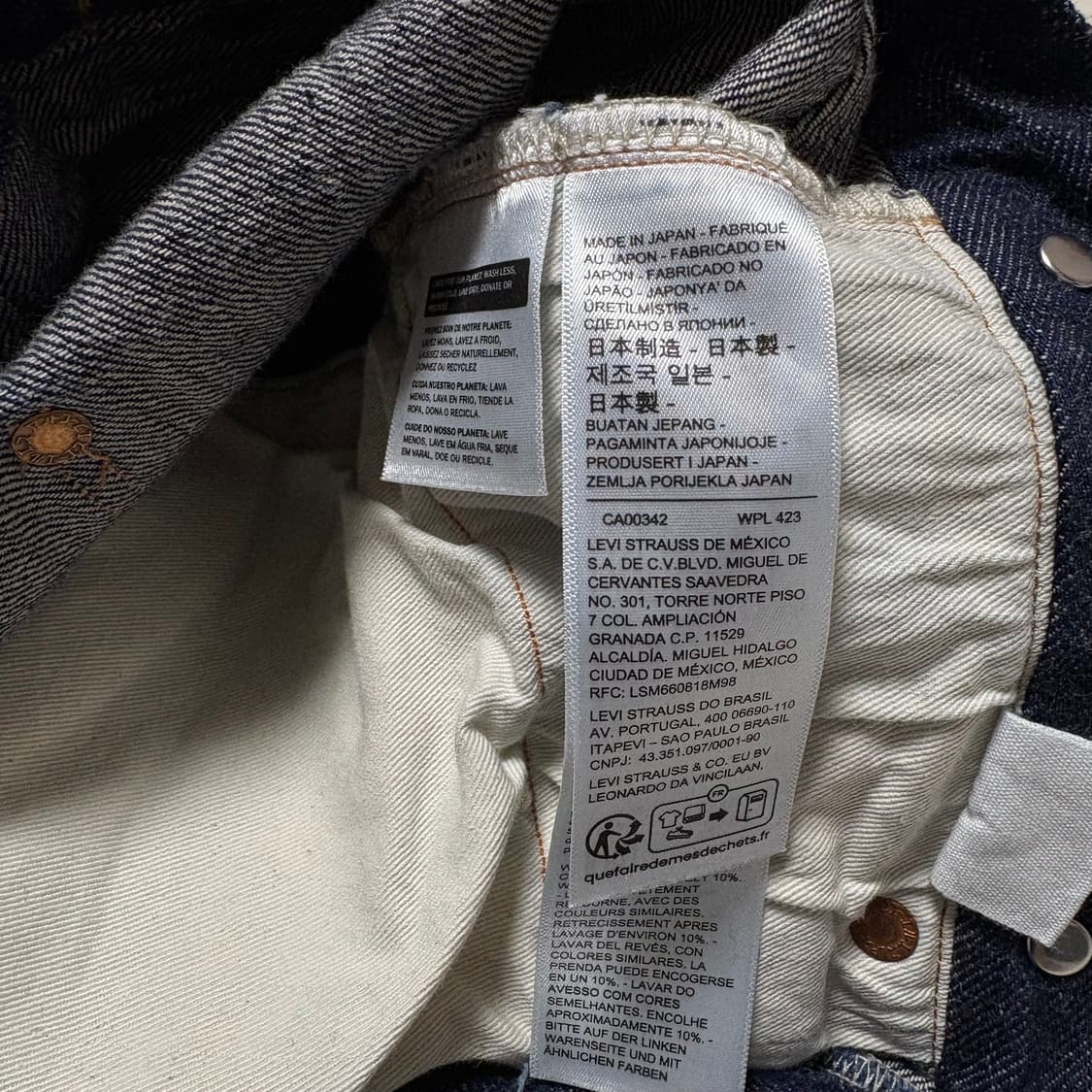 [32] LVC 1922 501 가타카나 리지드 셀비지 데님 상품이미지3