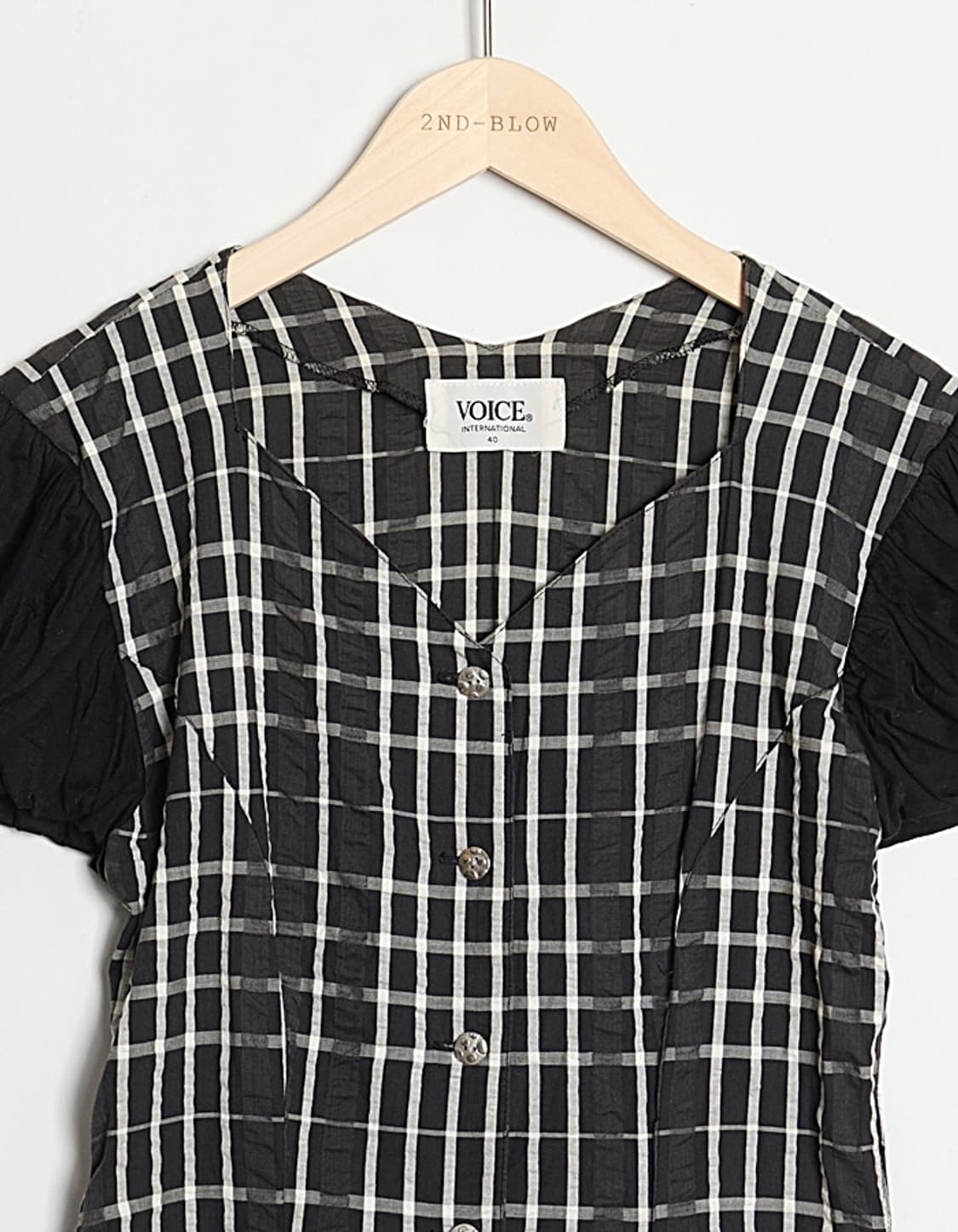 VOICE INTERNATIONAL Seersucker Blouse 상품이미지2