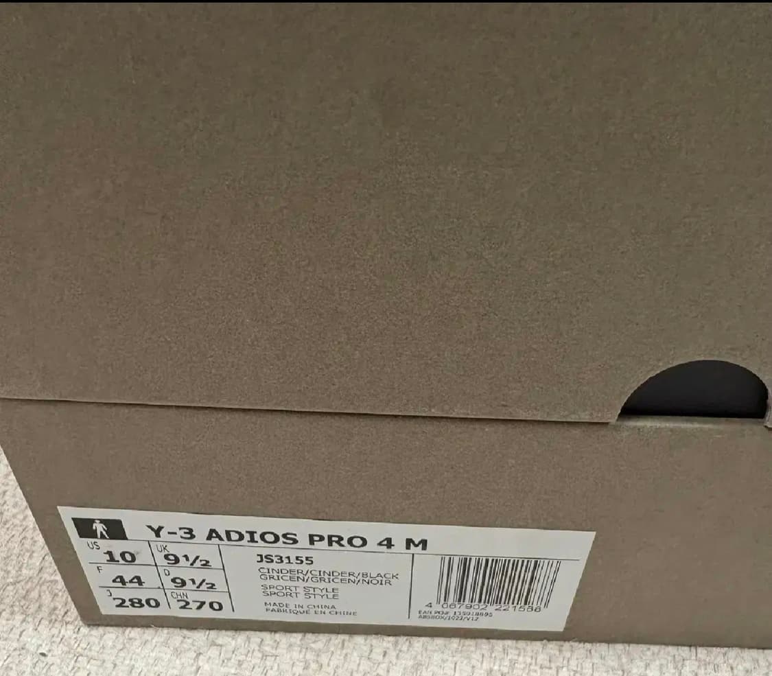 아디다스 Y-3 아디오스 프로 4 신더블랙 280 상품이미지5