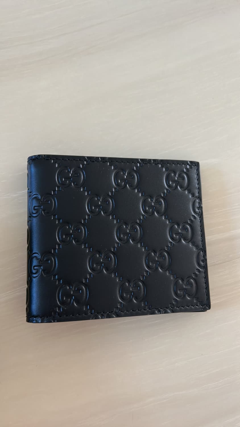 구찌 시그니쳐 시마 반지갑 블랙 상품이미지1