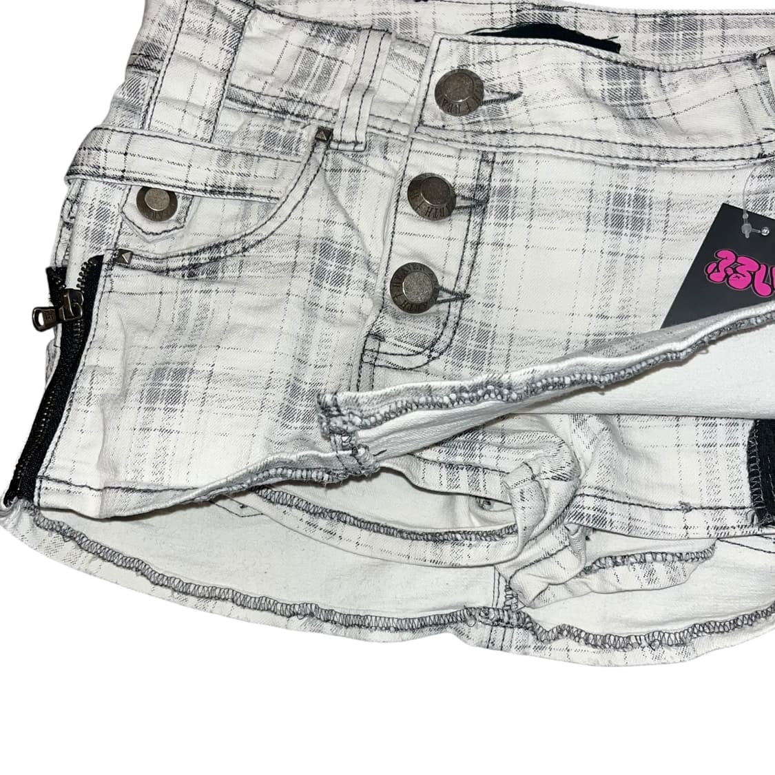 HEAVEN and EARTH 헤븐앤얼스 체크 스커트 펑크y2k갸루 상품이미지2