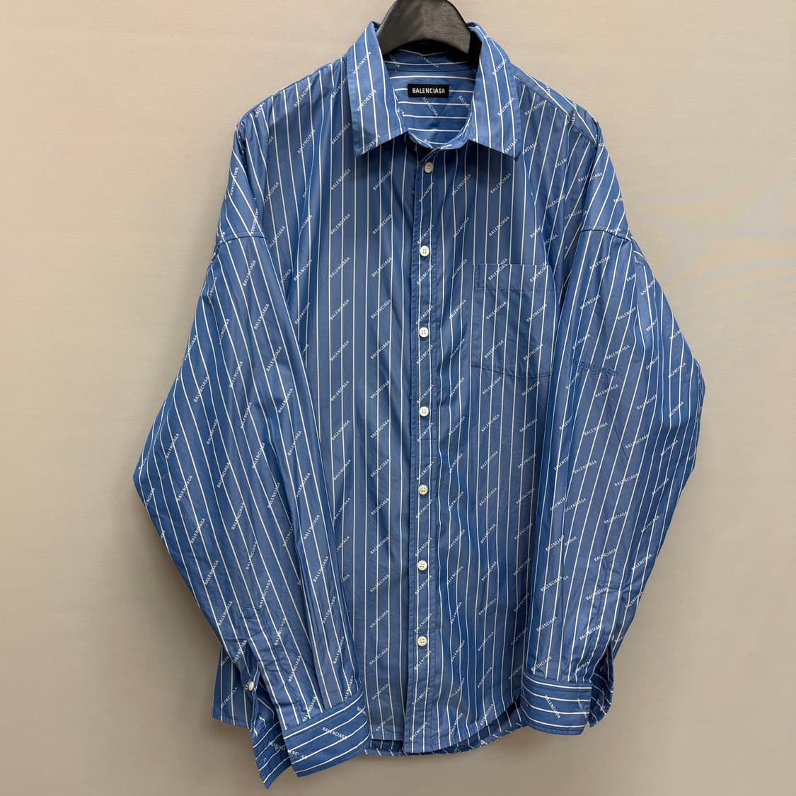 발렌시아가 스트라이프 멀티로고 셔츠 ( 110 ) 상품이미지2