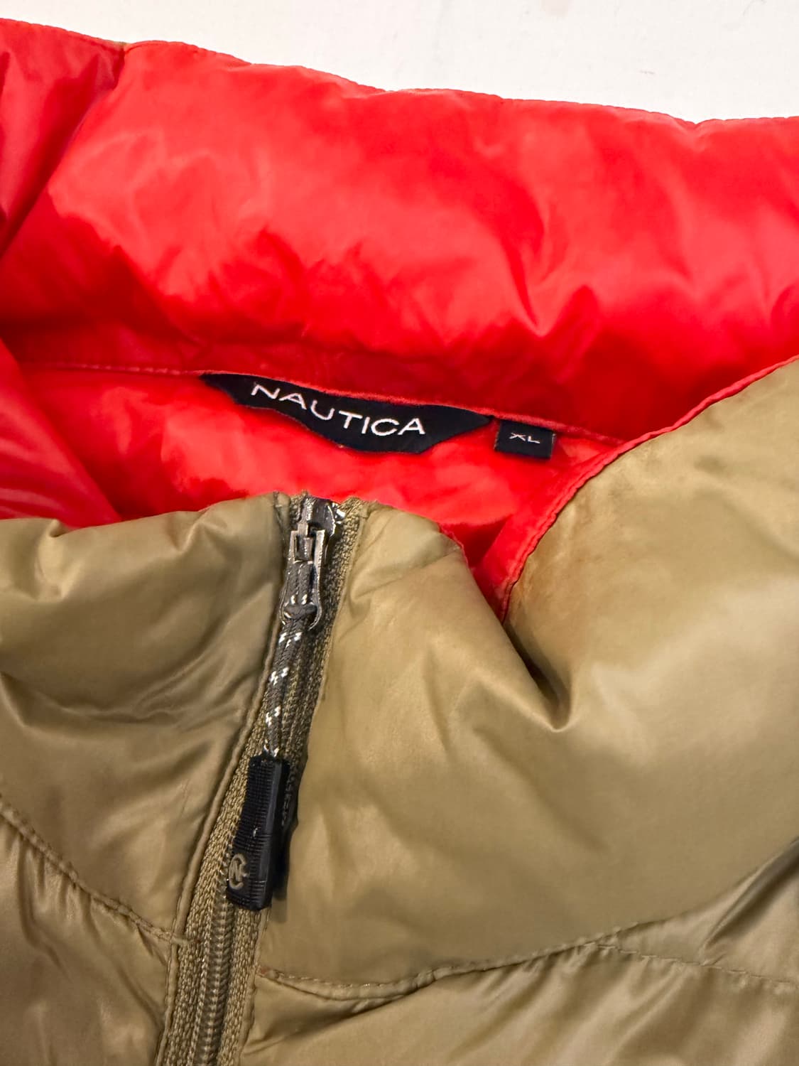 노티카 덕다운 경량패딩 올리브 그린 상품이미지5