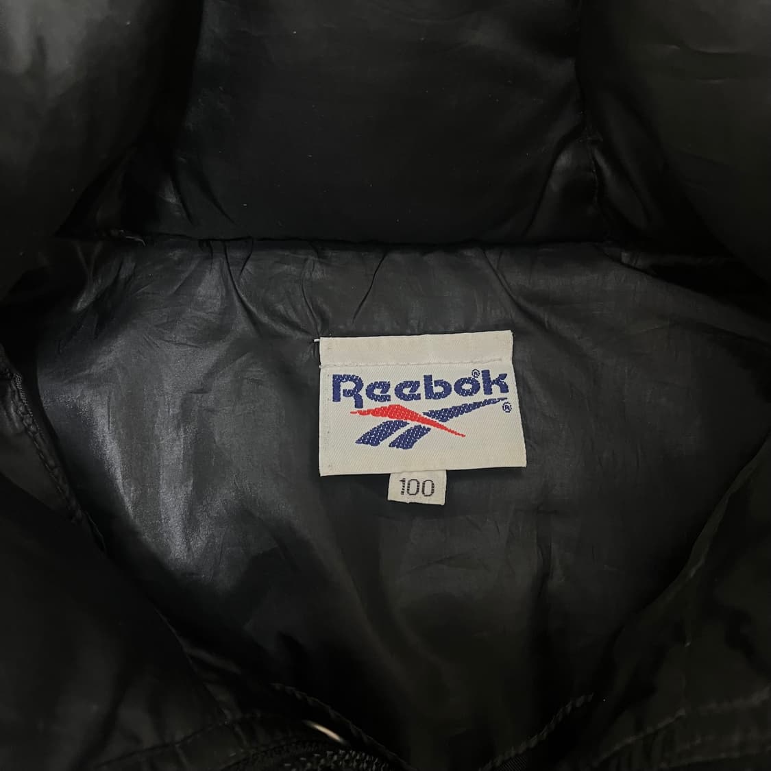 리복 Reebok 올드스쿨 덕다운 후드 롱패딩 L(100) 상품이미지5