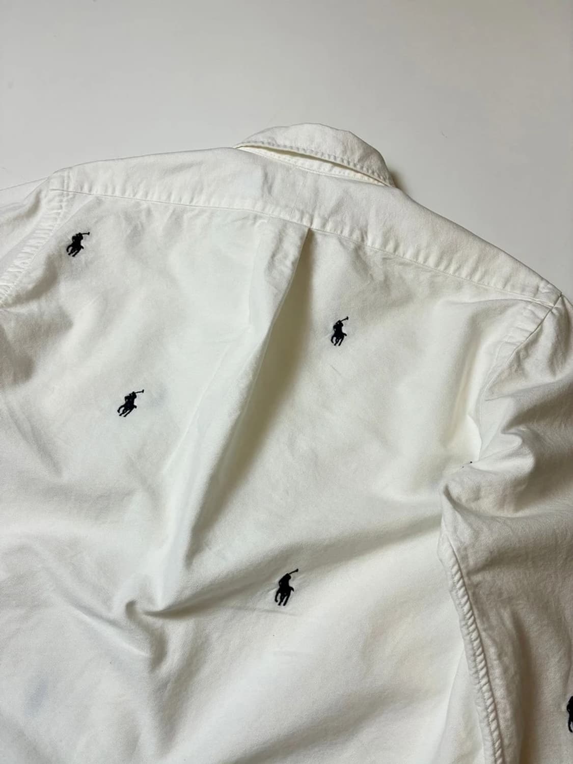 폴로 랄프로렌 풀오버 로고 화이트 옥스포드 셔츠 PN8091 상품이미지5