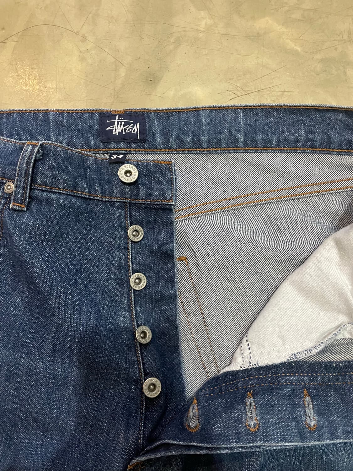 90‘s Old Stussy Denim Pants MADE IN USA 상품이미지5