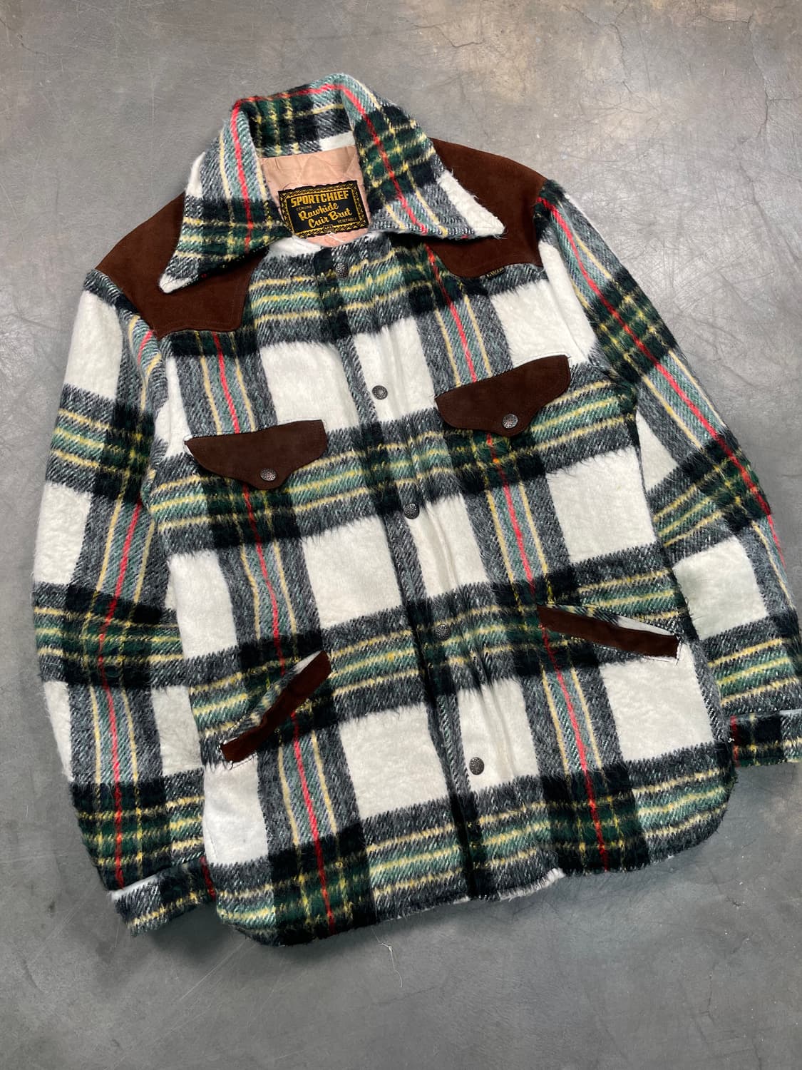 빈티지 럼버잭 퍼 셔츠 자켓 상품이미지2