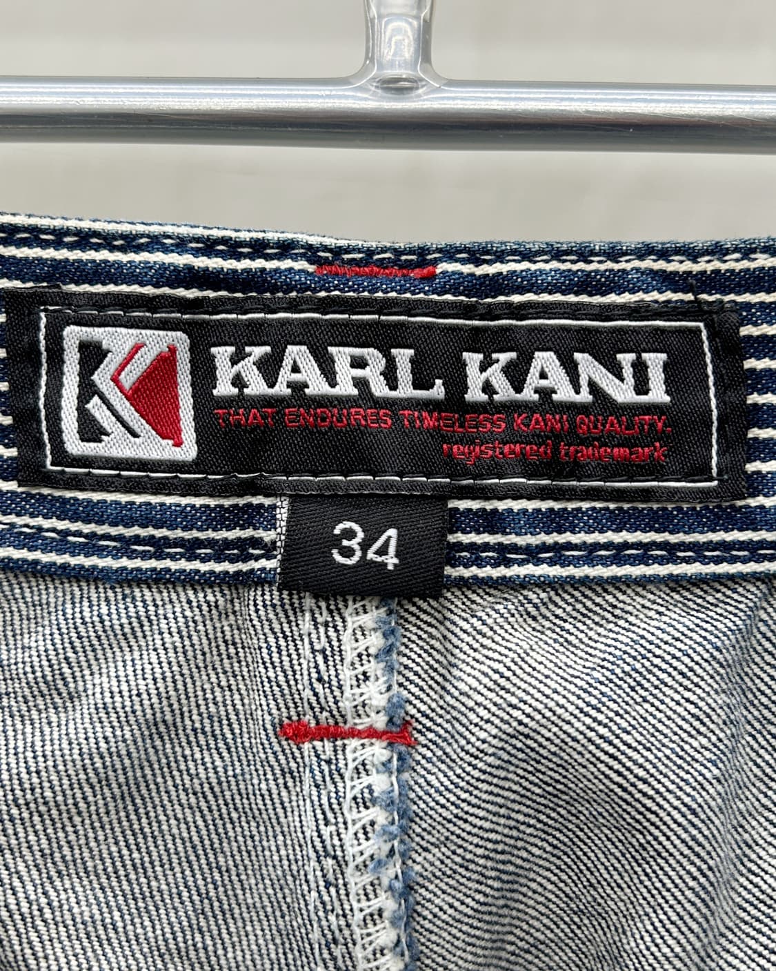 칼 카니 00s 멀티 패치 인디고 데님 팬츠 상품이미지9
