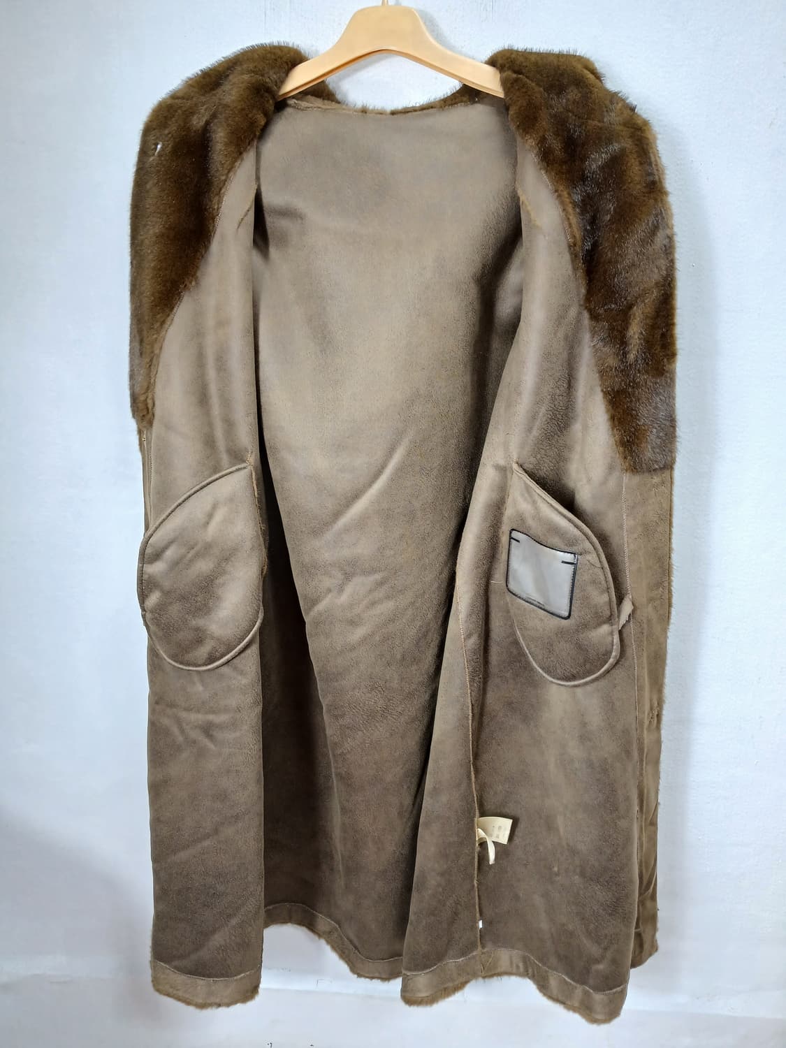 천연밍크 후드 롱 코트 90-95 M 새제품 상품이미지5