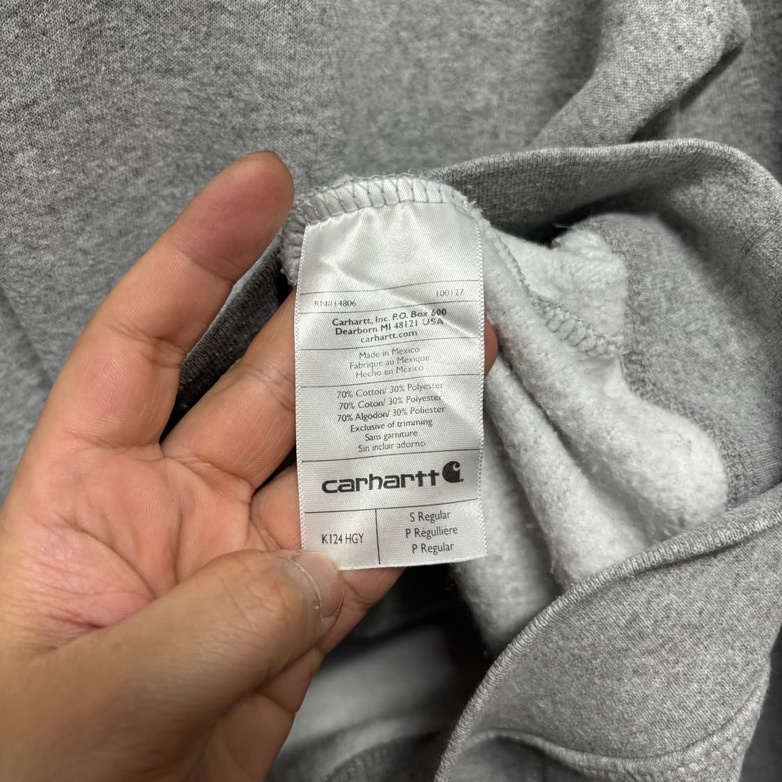 칼하트 그레이 맨투맨 상품이미지5