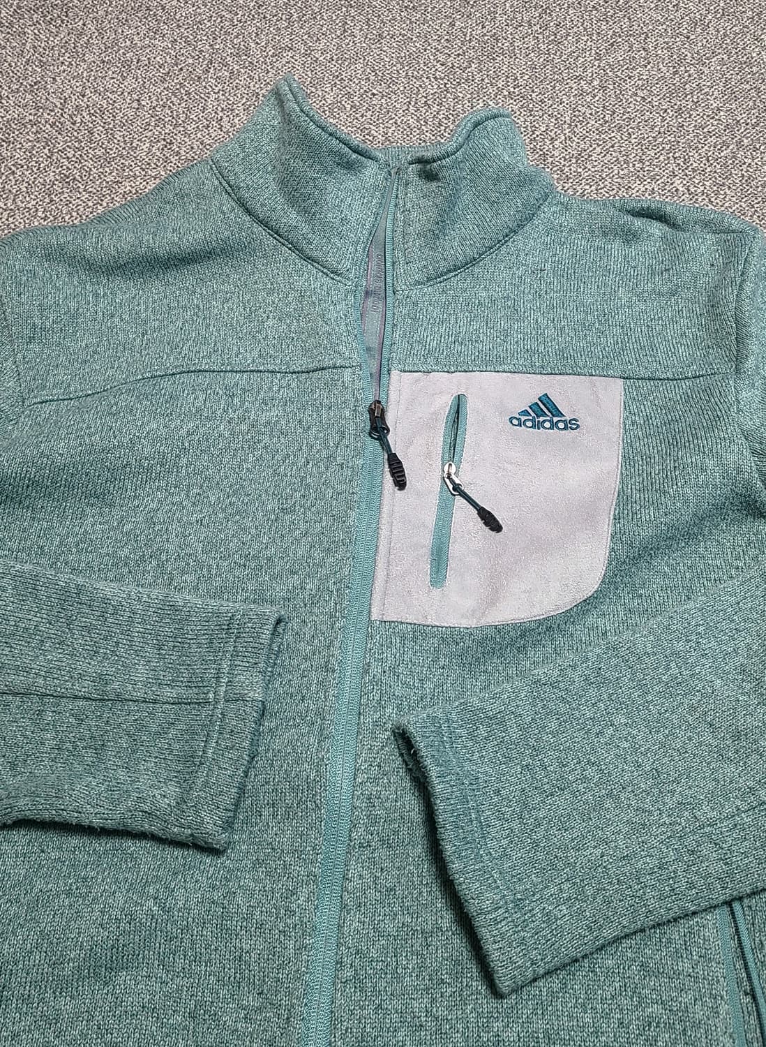 아디다스  멜란지 플리스 자켓  XXL  110 상품이미지2