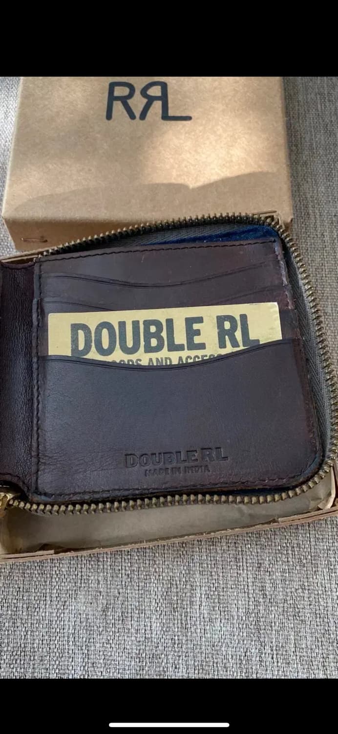 rrl 레더 지퍼 월렛 새상품 상품이미지4