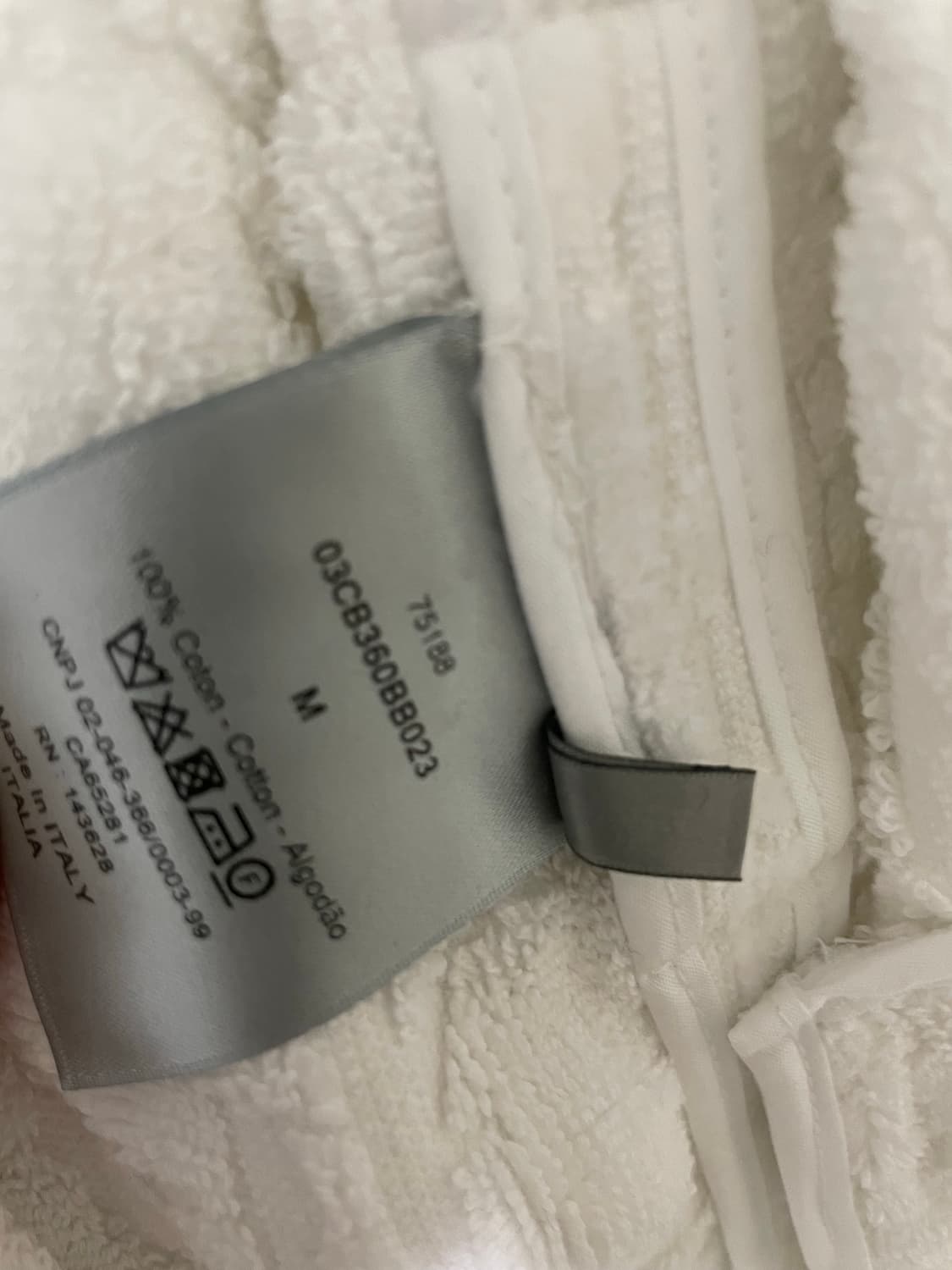 디올 배쓰 앤 비치가운 화이트 새상품 상품이미지3