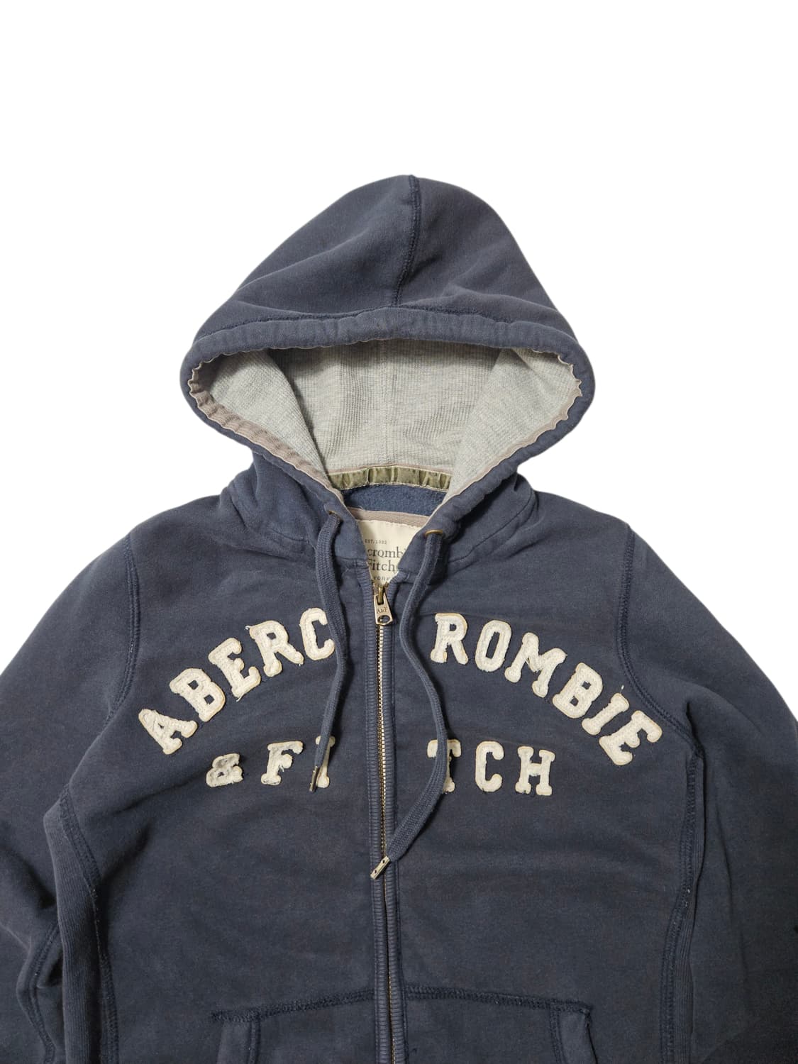 아베크롬비 딱붙핏 아치로고 후드집업 S 상품이미지2