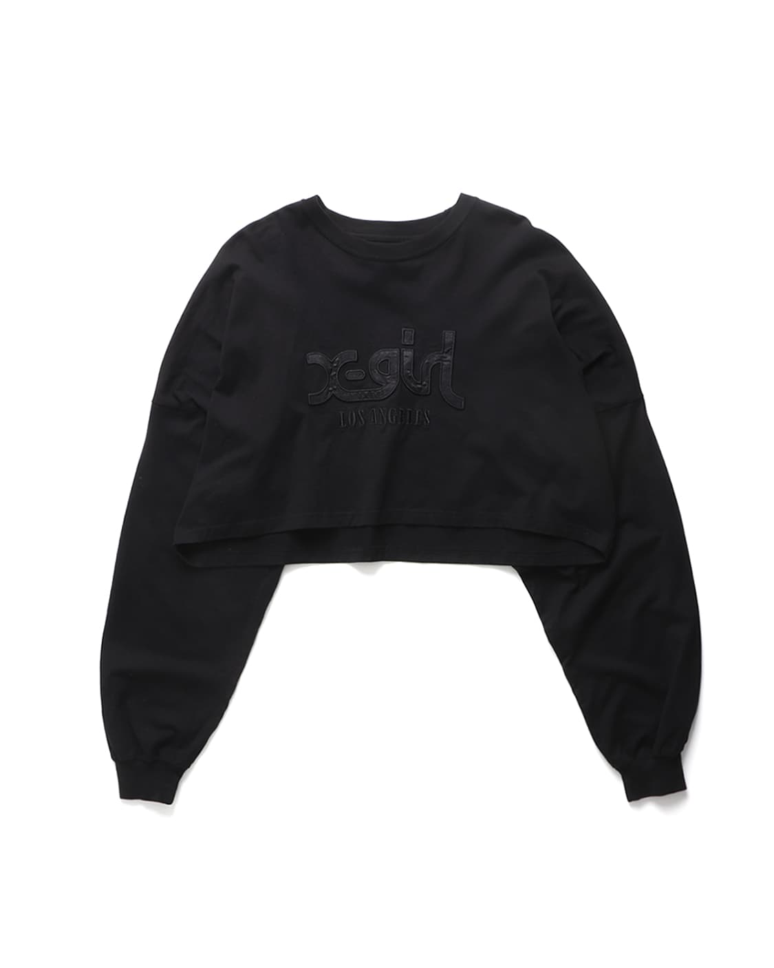 엑스걸 X-girl Satin Patch L/S Wide Tee 상품이미지2