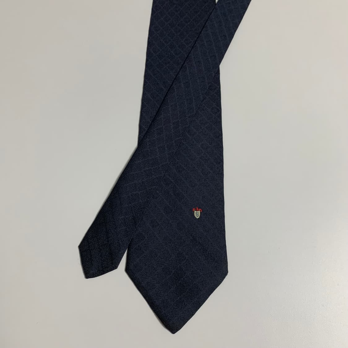 펜디(FENDI) 다크네이비 100실크 명품 체크넥타이 A+등급 상품이미지3