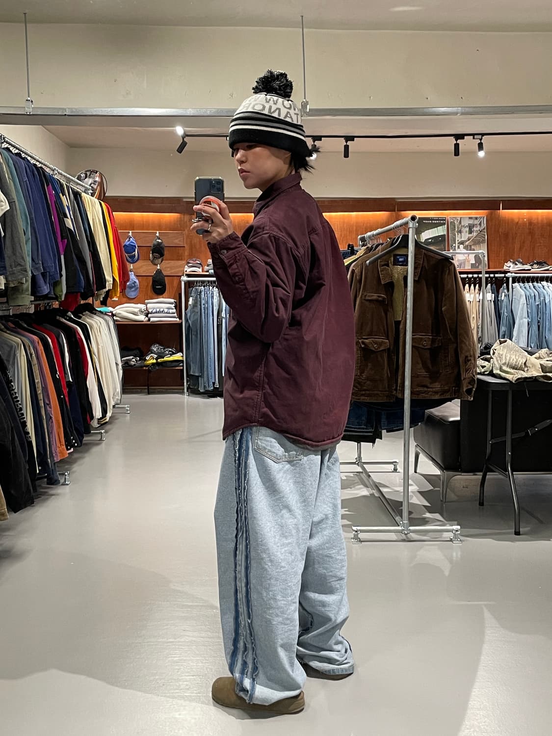 빈티지 플리스 셔츠   상품이미지3