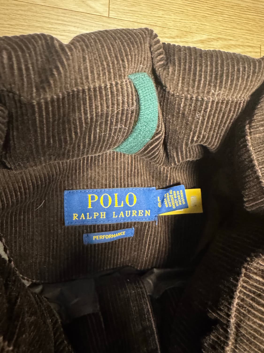 폴로 랄프로렌 코듀로이 패딩 브라운 L 상품이미지4