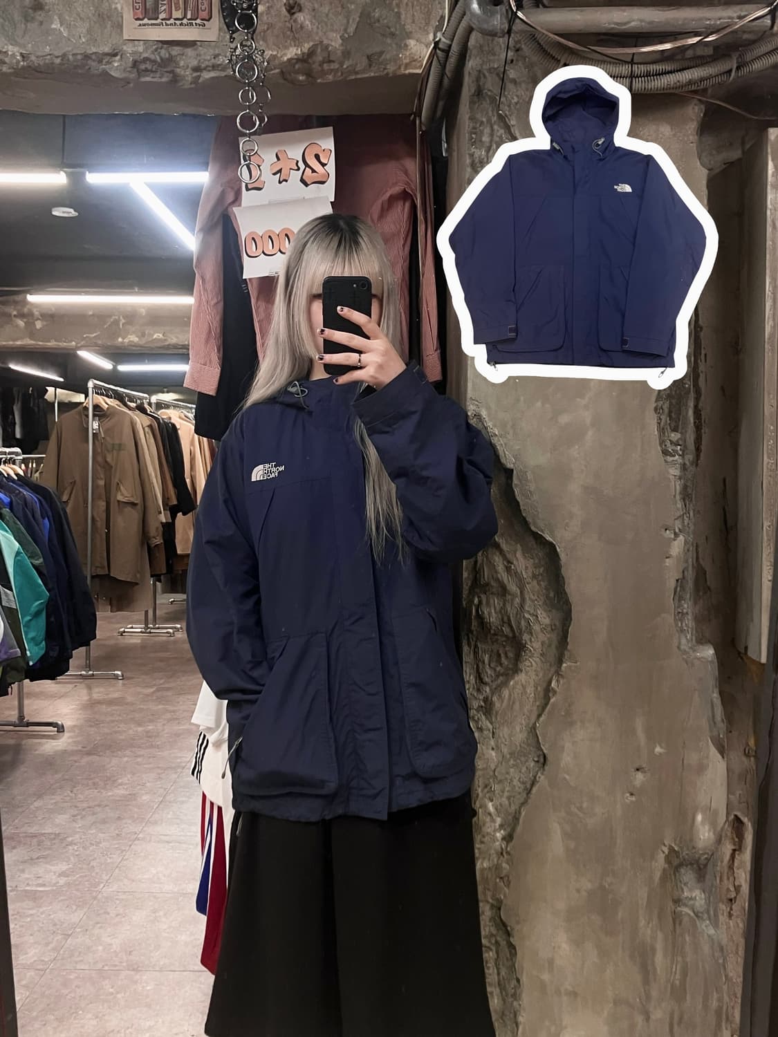 노스페이스 바람막이 점퍼 네이비 95 #csz2935 상품이미지1