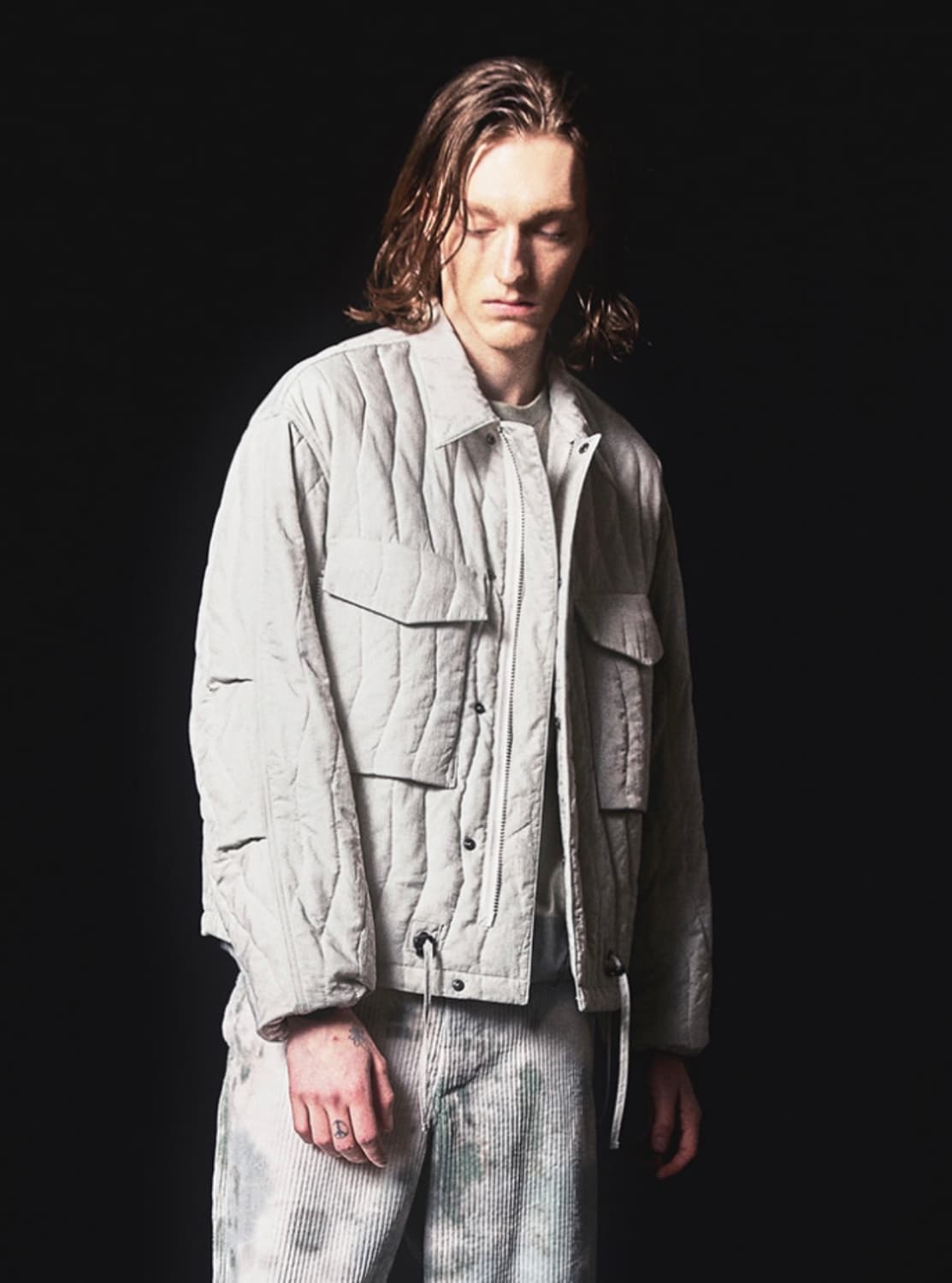 언어펙티드 퀼티드셔츠자켓 상품이미지1