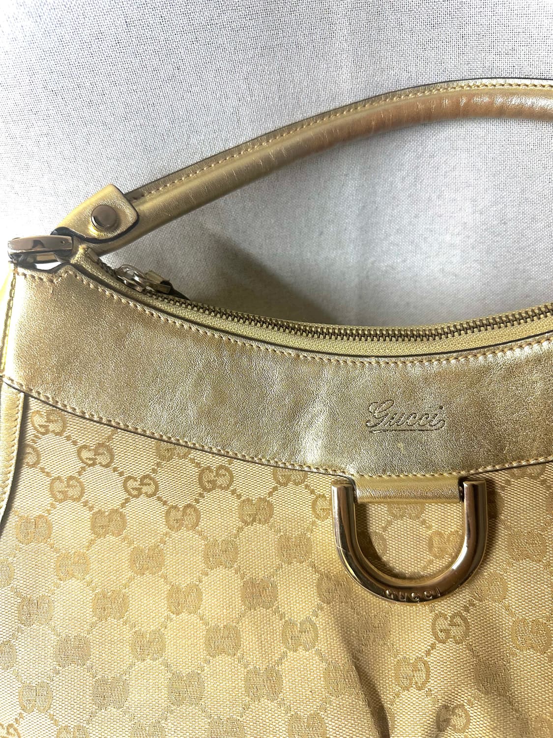 Gucci GG D ring bag Gold/Khaki 상품이미지2
