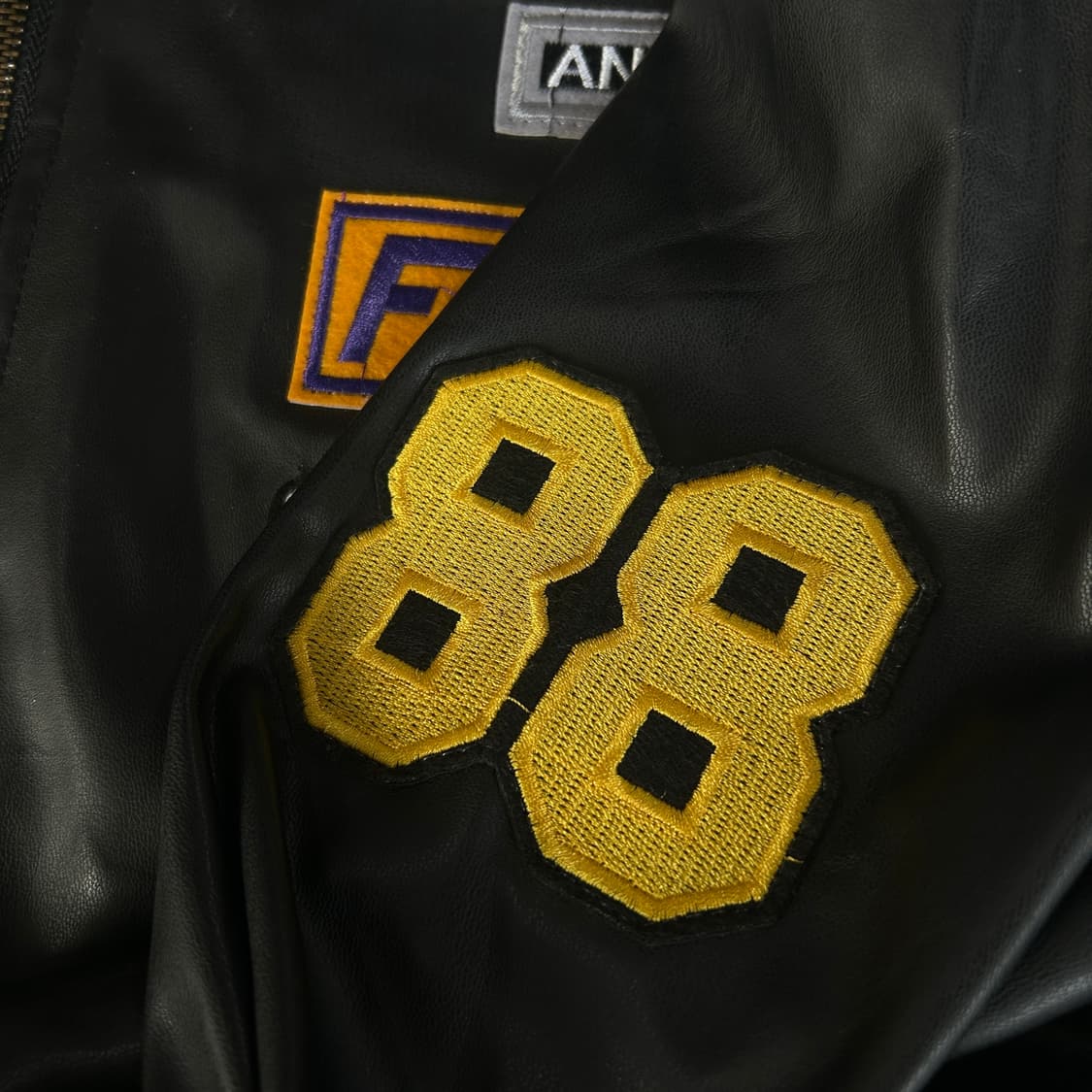 DAZY 블랙 레더 자켓  상품이미지3