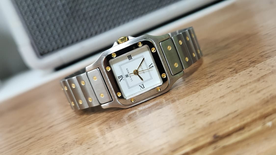 #LA MURIER 산토스 오마주 22k 골드 콤비 여성명품시계  급처 상품이미지6