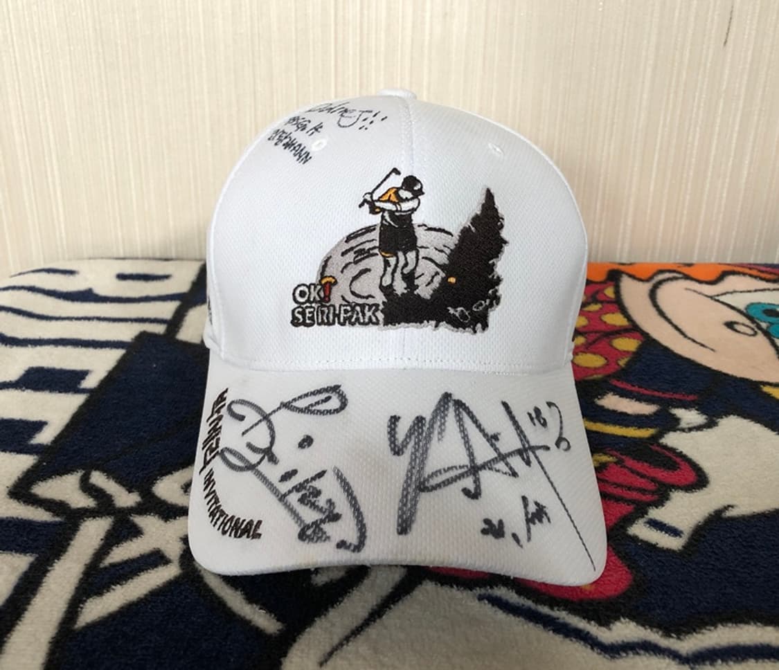 OK저축은행 박세리 INVITATIONAL 박세리,프로골퍼3인 싸인모자 상품이미지4