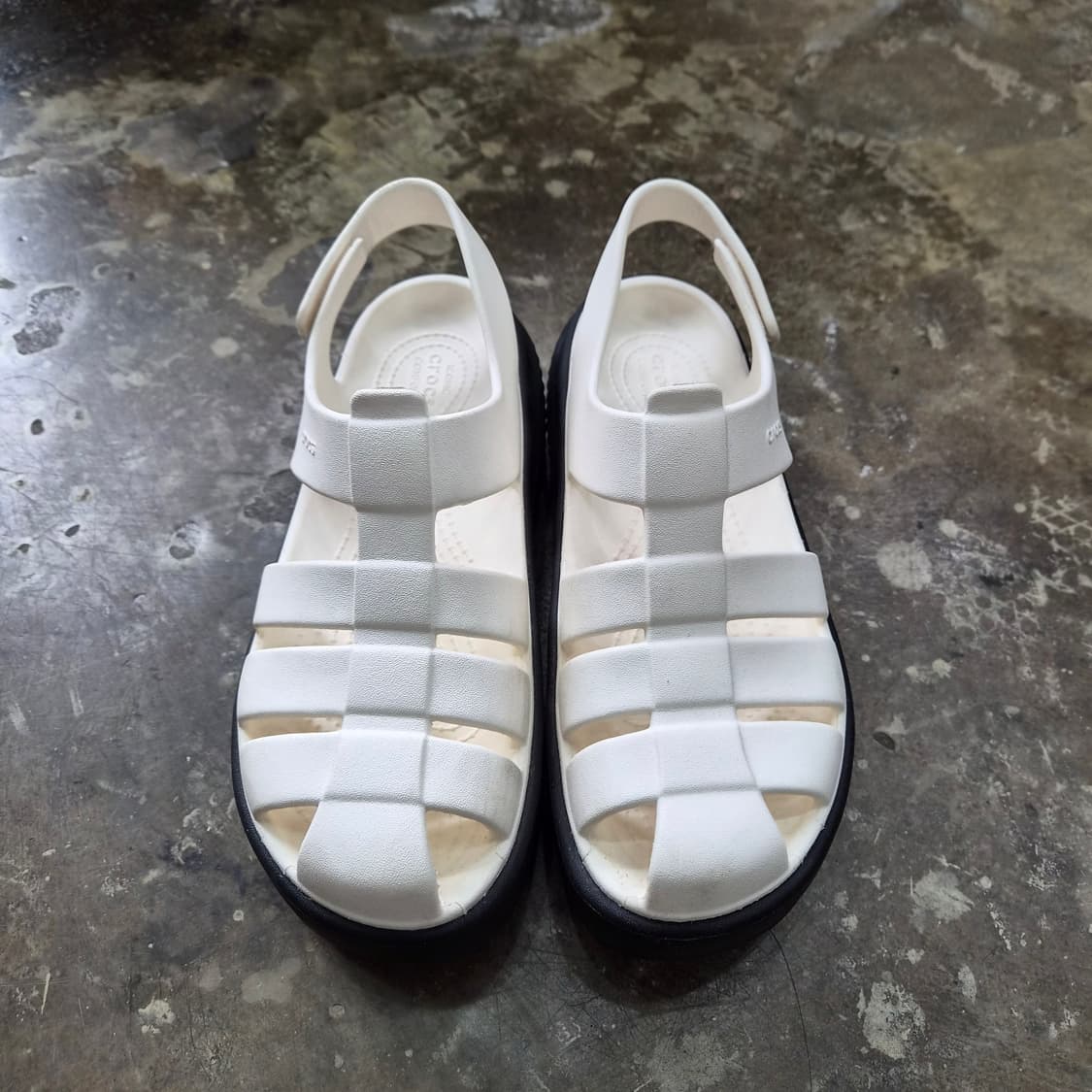 W7) 크록스 피셔맨 샌들 플랫폼 샌들 키높이 신발 상품이미지3